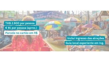 Passeio combinado mercados de Bangkok e Ayutthaya em inglês